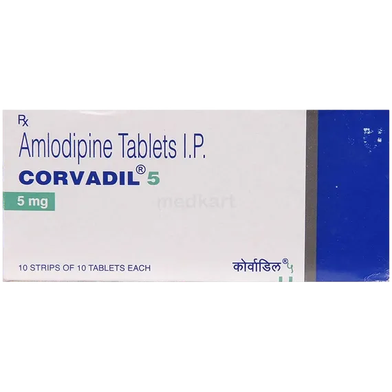 corvadil 5mg tablet 10's
